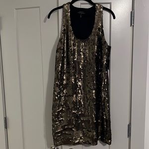 Robert Rodriguez Scoop Neck Mini Sequin Dress